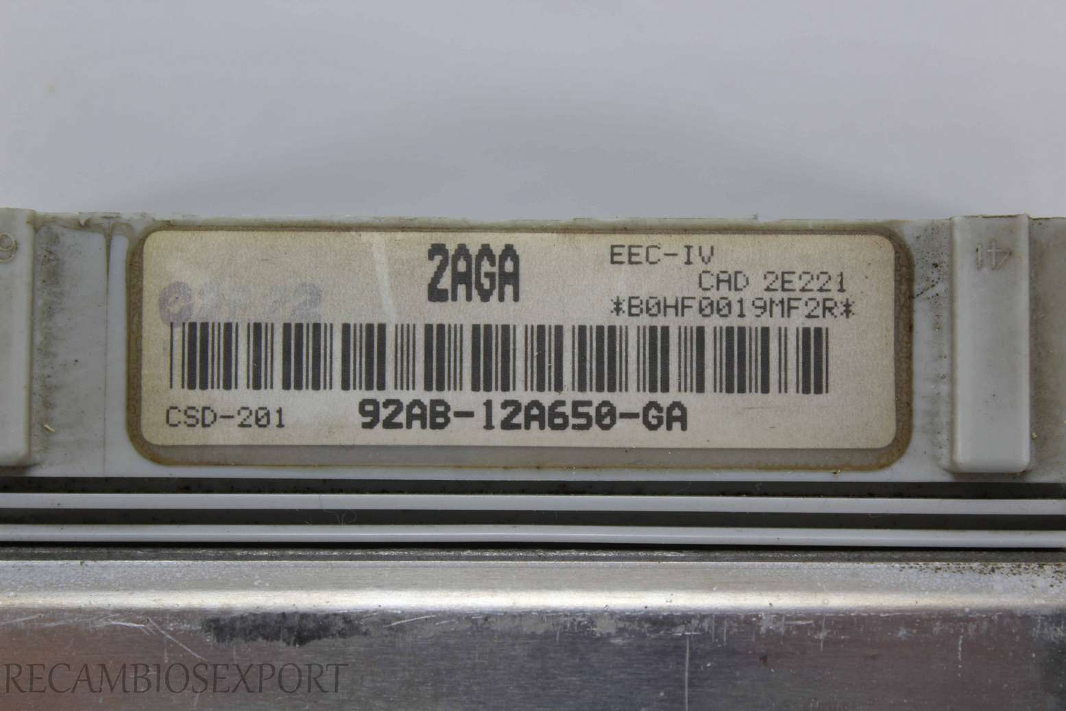 Centralita del motor Ford Fiesta 92AB12A650GA 92AB-12A650-GA 2AGA CSD-201 - foto 2