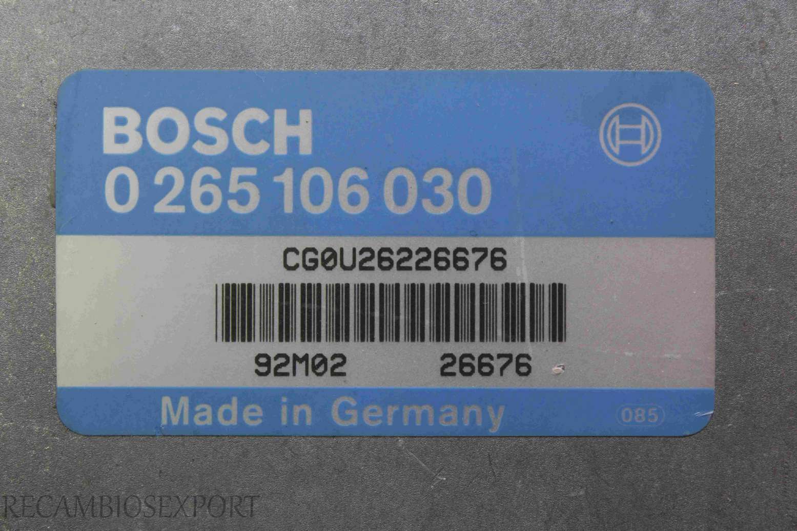 Centralita del motor Mercedes W140 0105452832 010 545 28 32 Bosch 0265106030 0 265 106 030 - foto 2