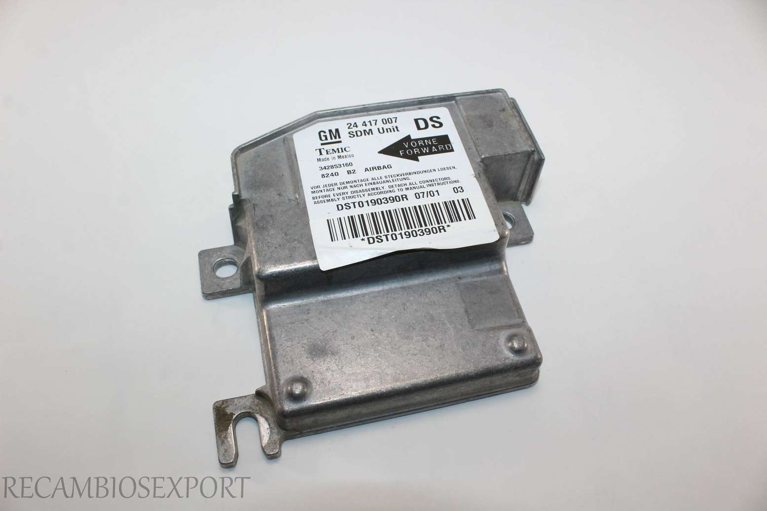 Centralita de airbag Opel Corsa GM 24417007DS 24417007 DS 24 417 007 Temic 342853160 8240 B2 - foto 1