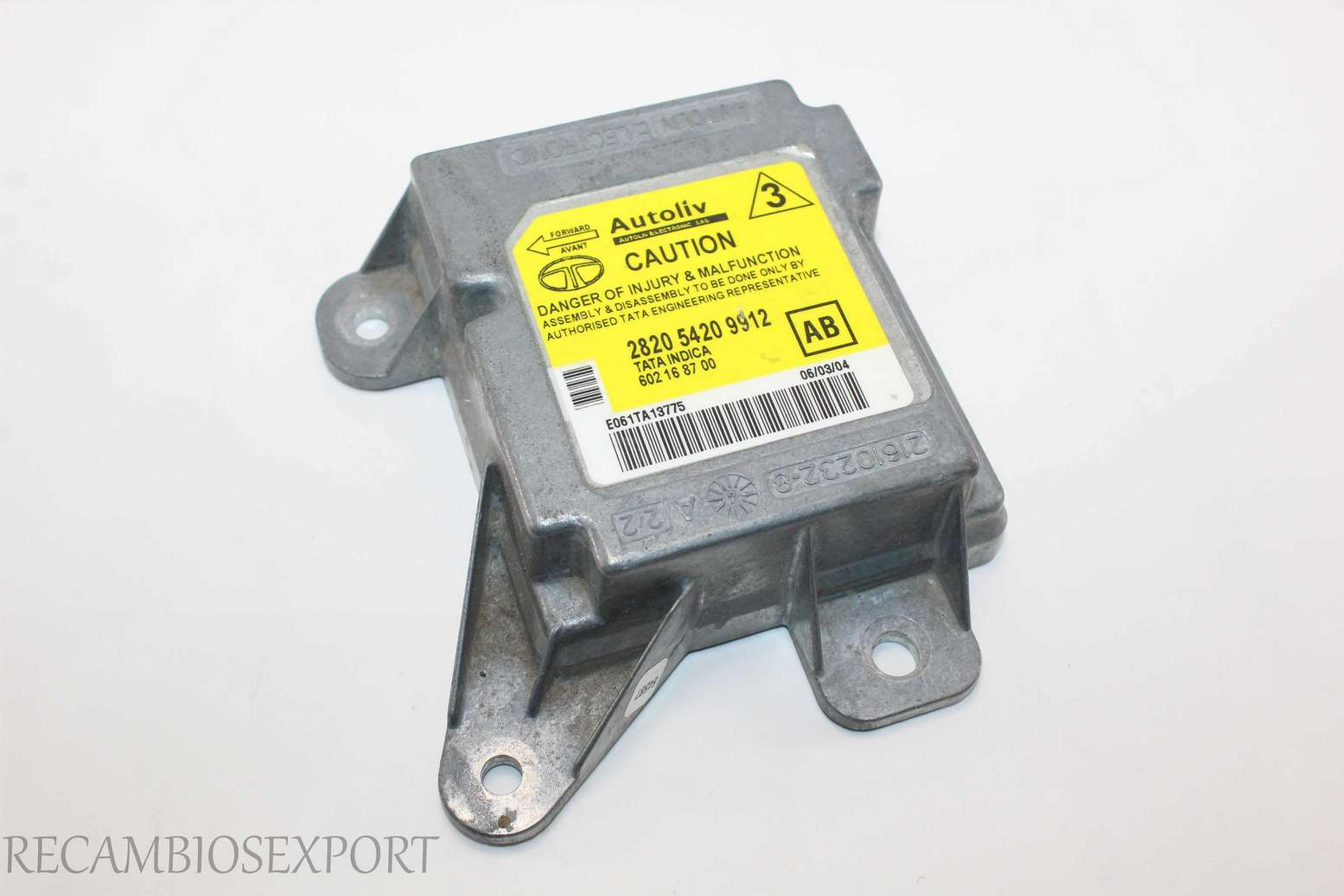 Centralita de airbag Rover City Tata Indica 282054209912 2820 5420 9912 AB 602168700 602 16 87 00 - foto 1