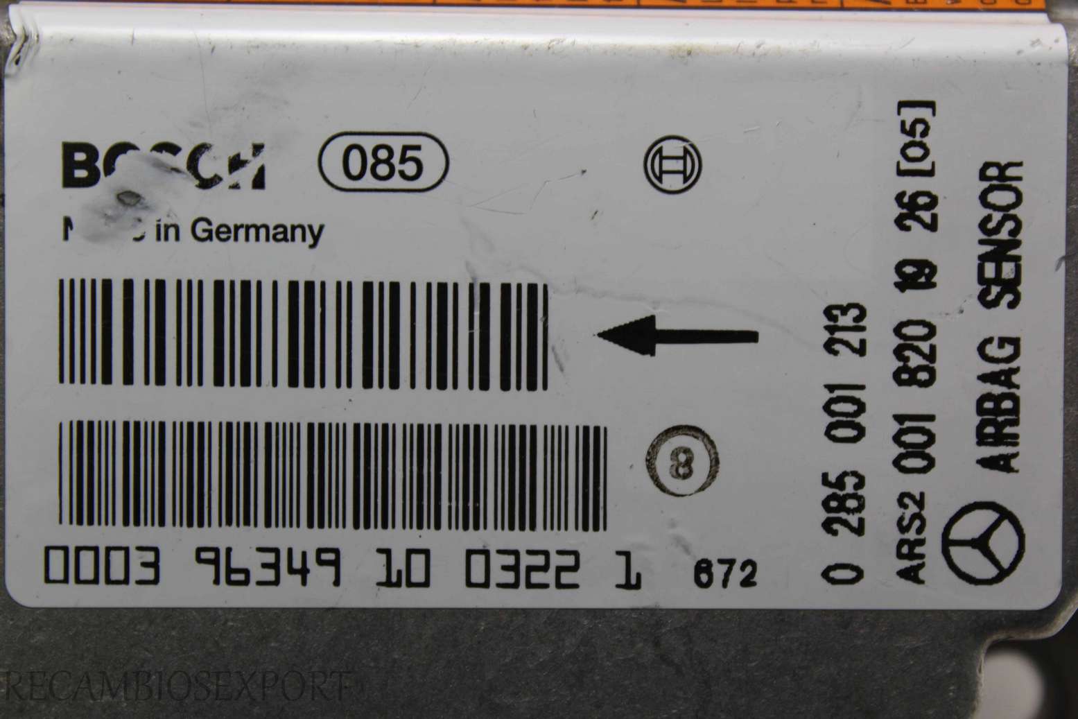 Centralita de airbag Mercedes W210 0018201926 001 820 19 26 Bosch 0285001213 0 285 001 213 - foto 2
