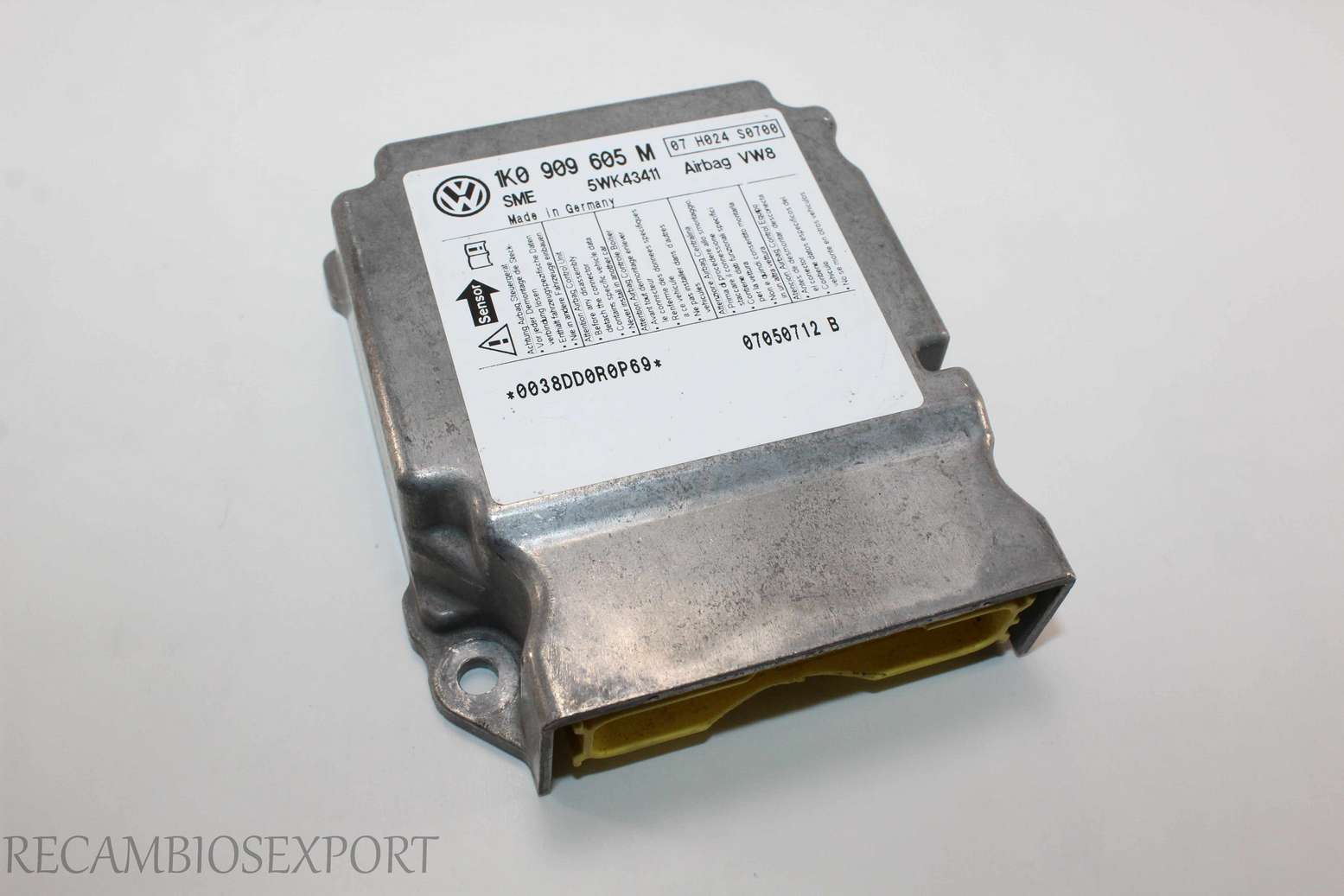Centralita de airbag VW Golf Skoda Octavia 1K0909605M 1K0 909 605 M SME 5WK43411 - foto 1