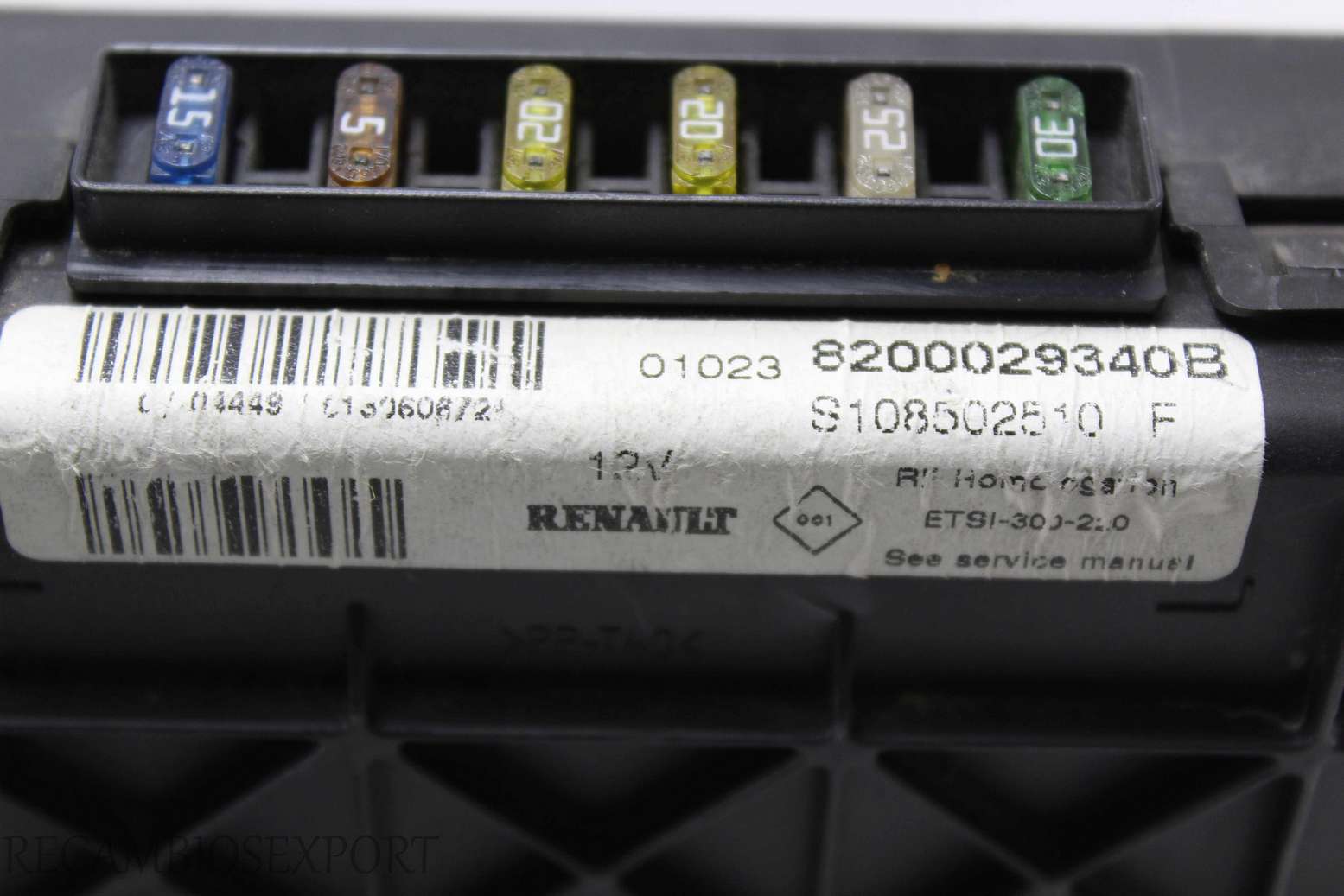 Caja de fusibles Renault Megane 8200029340B Siemens S108502510F S108502510 F - foto 2