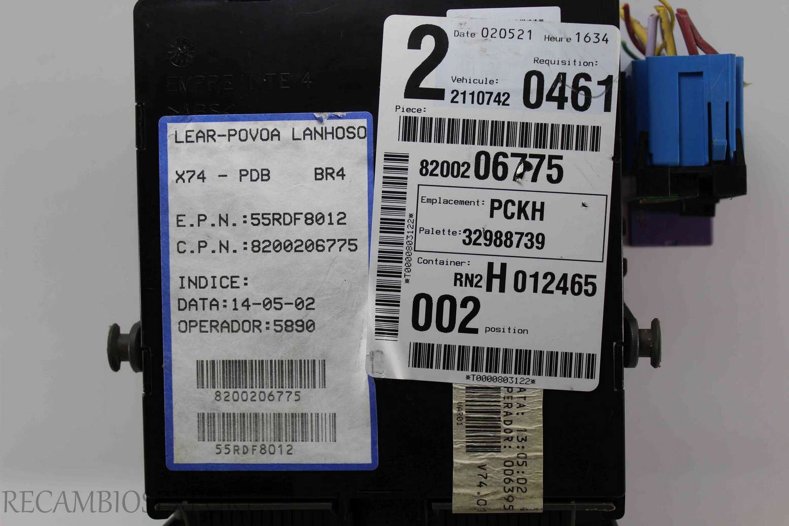 Caja de fusibles Renault Laguna 8200206775 55RDF8012 - foto 2