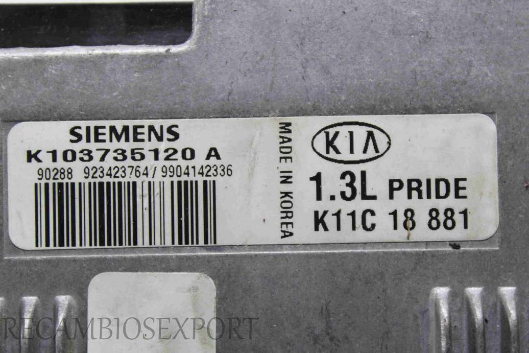Centralita del motor Kia K11C18881 K11C 18 881 Siemens K103735120A K103735120 A - foto 2