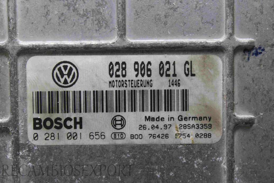 Centralita del motor VW Passat 028906021GL 028 906 021 GL Bosch 0281001656 0 281 001 656 - foto 2