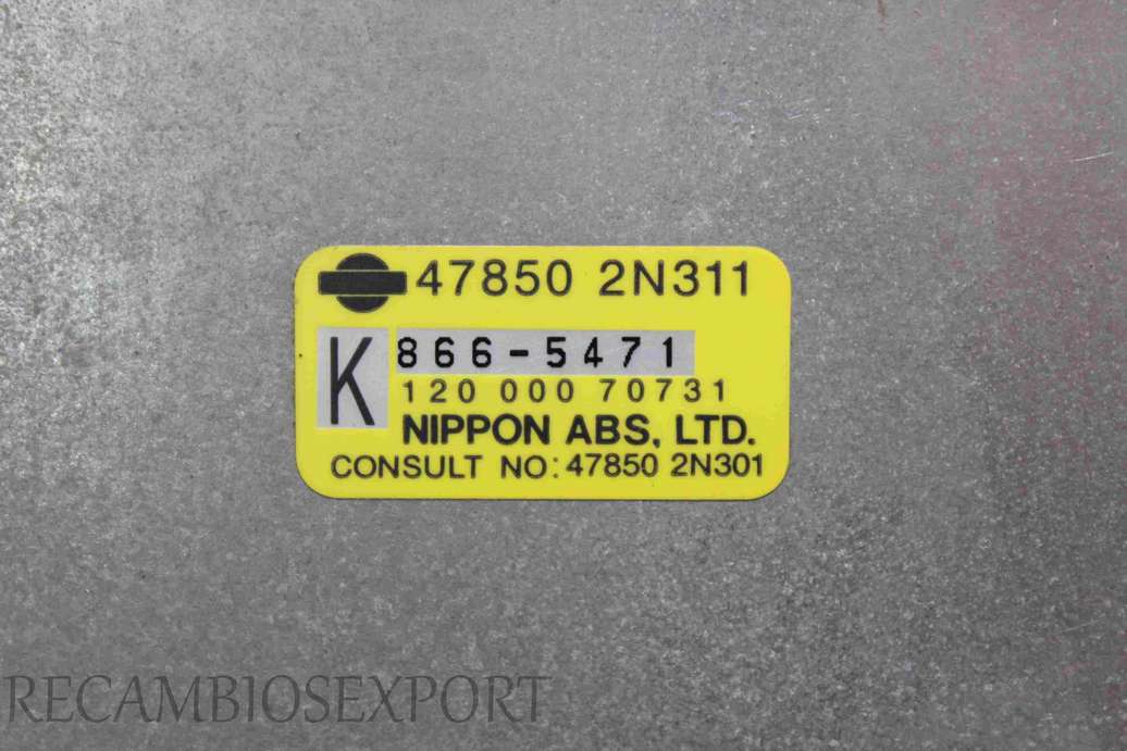 Centralita ABS Nissan Almera 478502N311 47850 2N311 K8665471 K 866-5471 - foto 2
