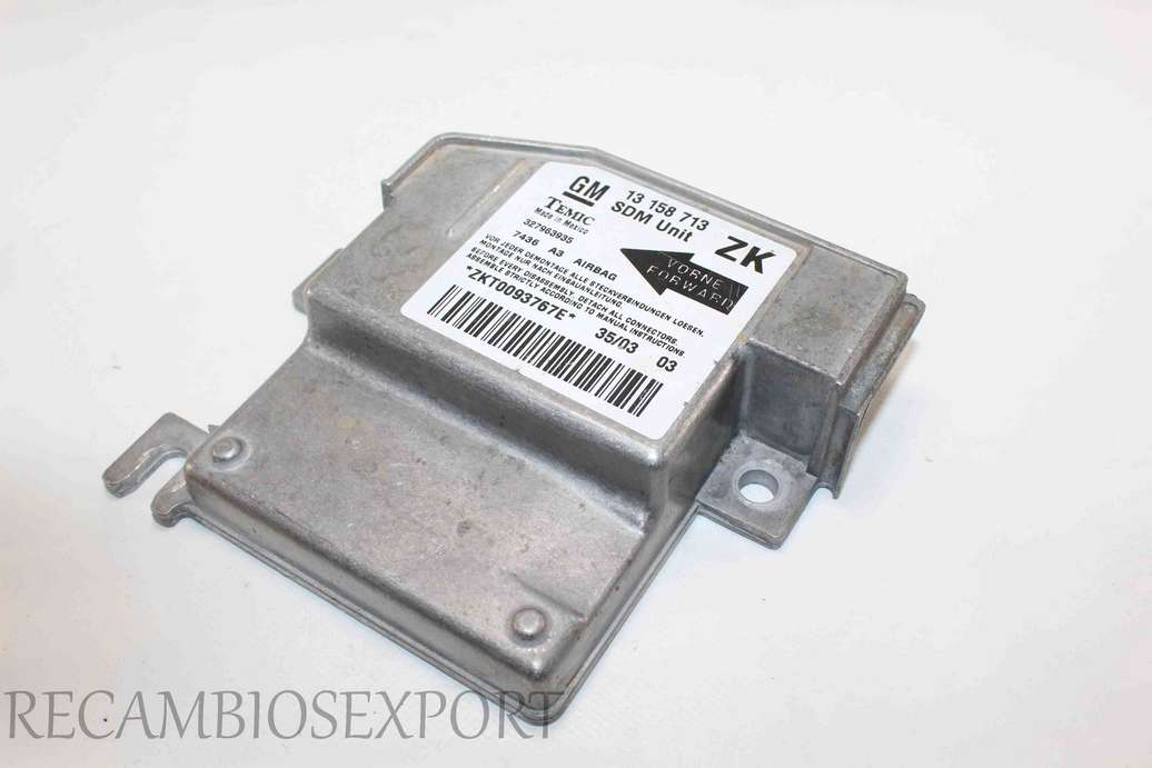 Centralita de airbag Opel Mervia GM 13158713 13 158 713 Temic 327963935 - foto 1