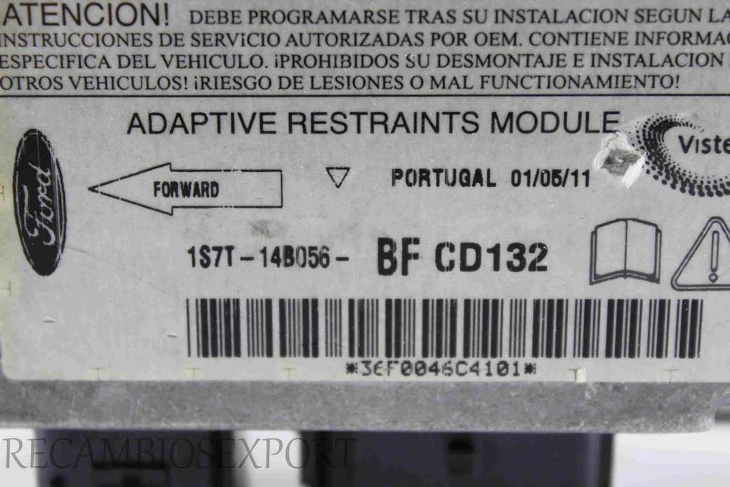 Centralita de airbag Ford Mondeo 1S7T14B056BF 1S7T-14B056-BF CD132 - foto 2