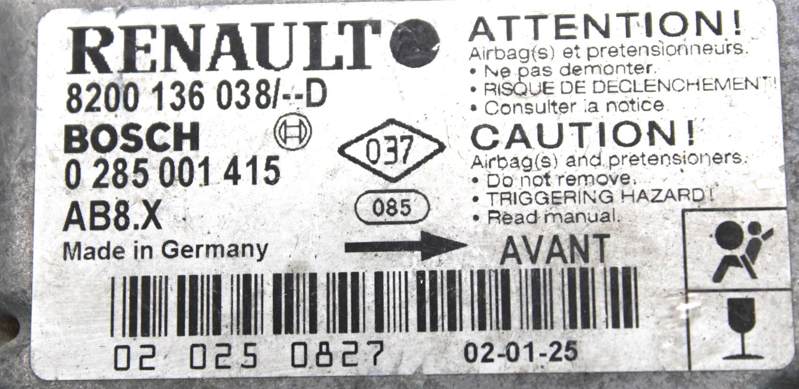 Centralita de Airbag Renault Clio - foto 2