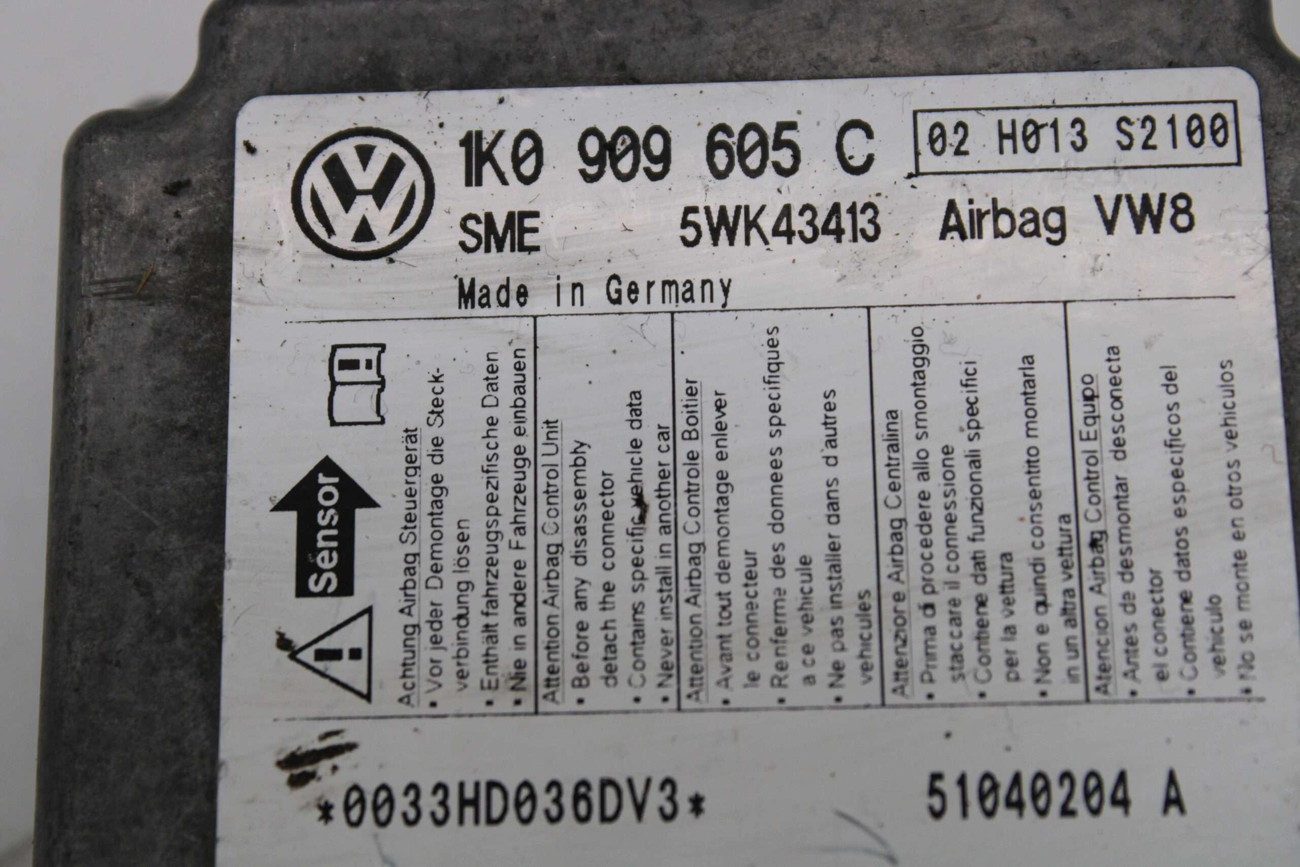 Centralita de Airbag Volkswagen Audi Seat Skoda - foto 2