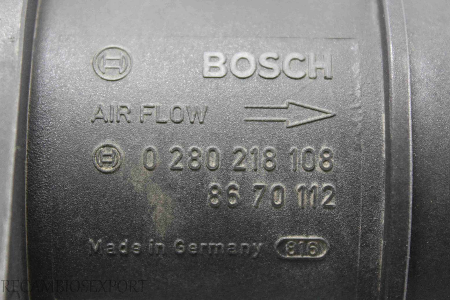Caudalimetro Volvo XC70 V70 C70 S60 S70 S80 8670112 86 70 112 Bosch 0280218108 0 280 218 108 - foto 2