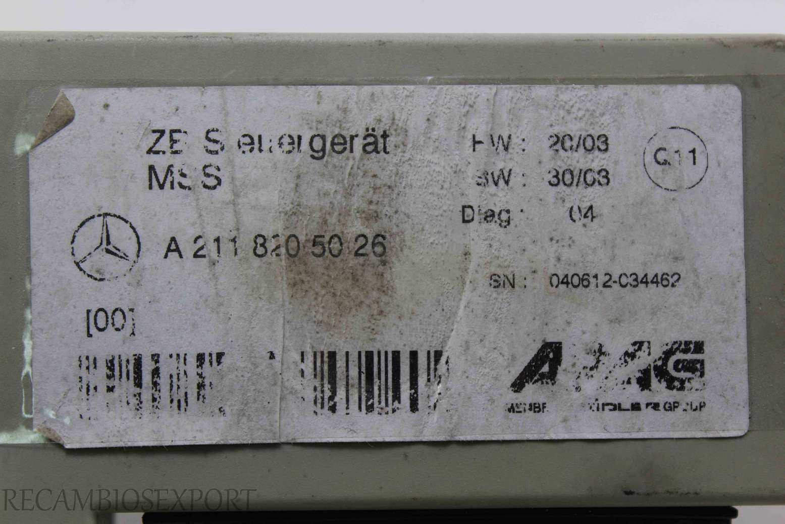 Modulo de control Mercedes W211 A2118205026 A 211 820 50 26 - foto 3