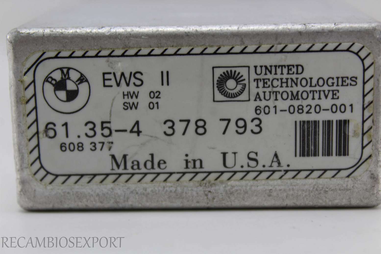 Modulo de inmovilizador BMW E36 E39 E38 61354378793 61.35-4 378 793 6010820001 601-0820-001 - foto 2
