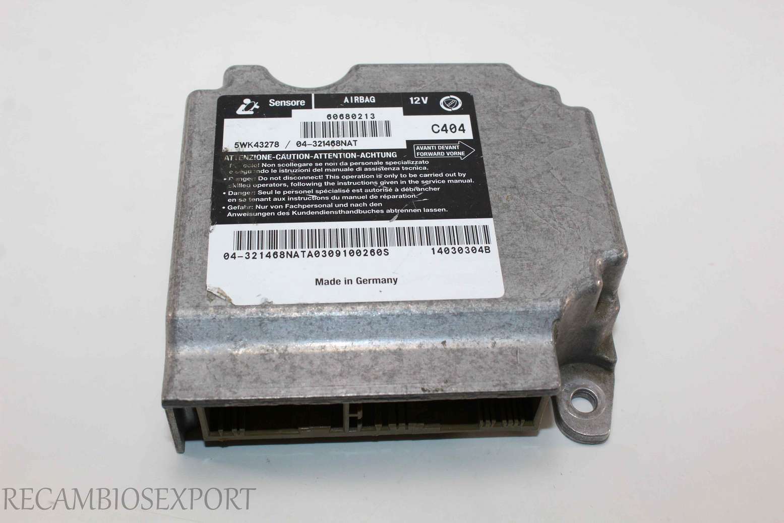 Centralita de airbag Alfa Romeo 156 60680213 Siemens 5WK43278 - foto 1