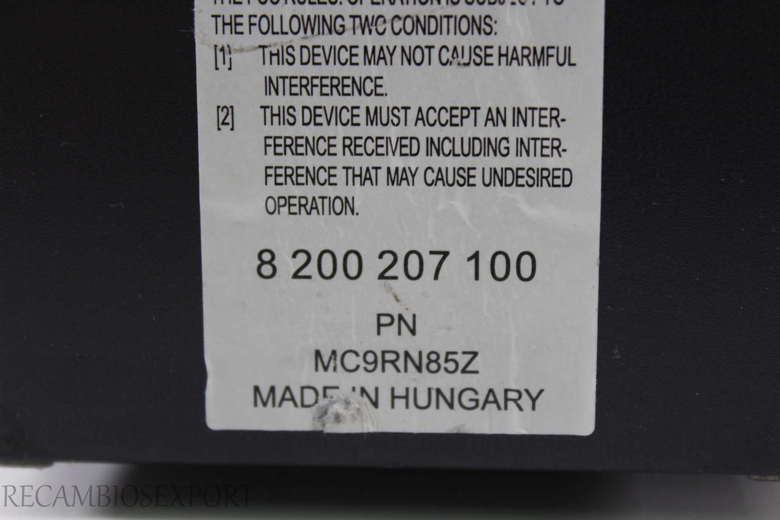 Radio GPS display Renault Espace 8200207100 8 200 207 100 8200002656A 82 00 002 656A - foto 4