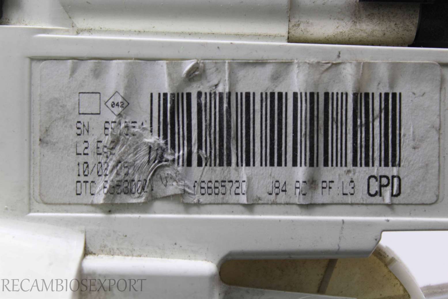 Panel de clima Renault Scenic 69587001 69587003 F6665720 - foto 3