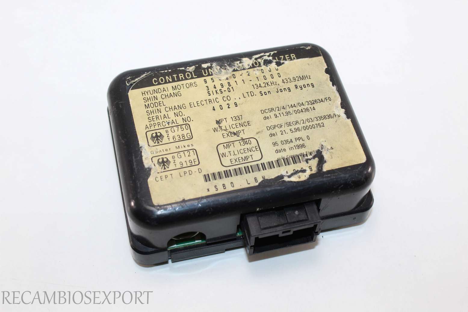 Centralita de control Hyundai Coupe 9542027000 95420-27000 3498111000 349811-1000 - foto 1