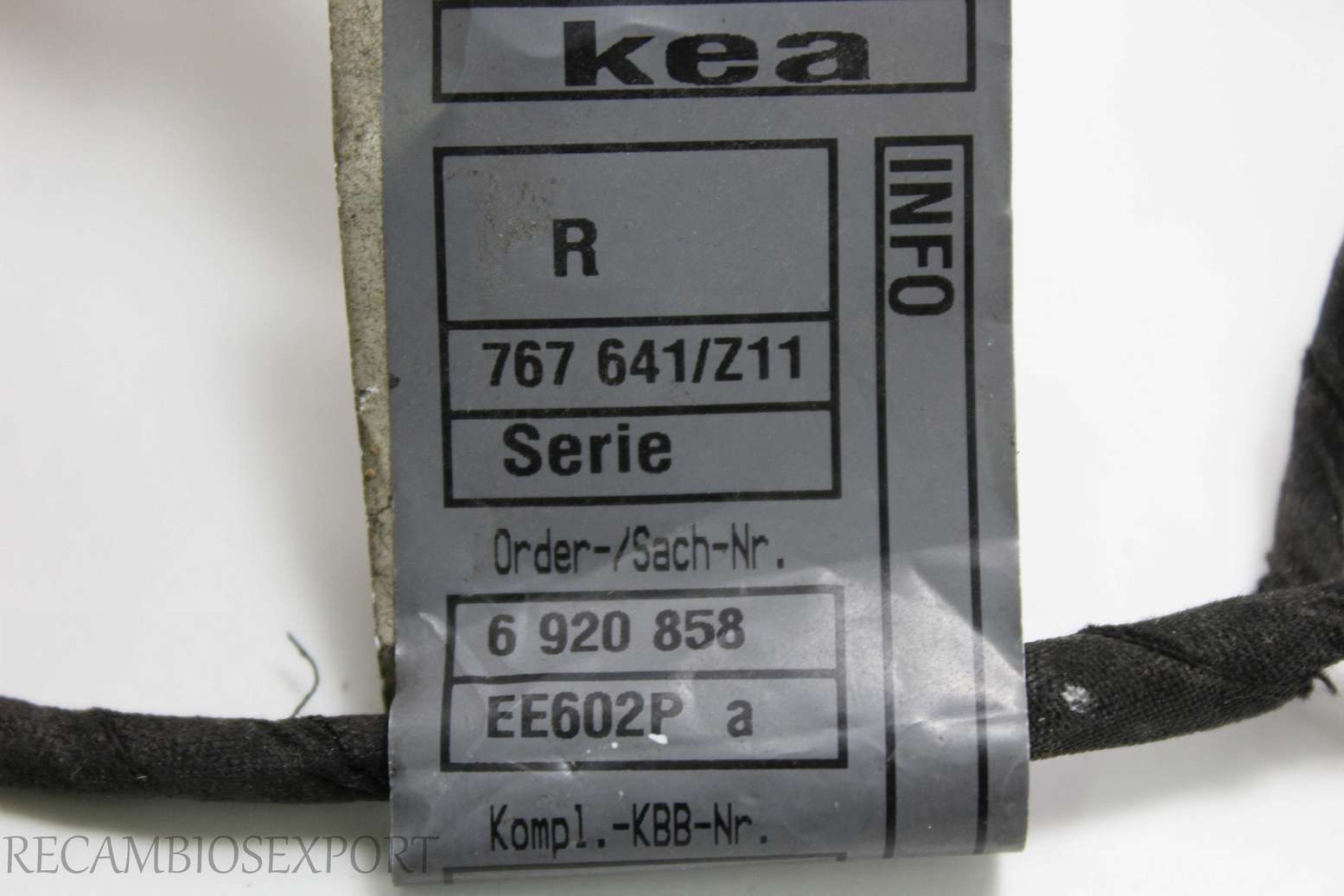 Sensor de aparcamiento BMW E39 8377791 8 377 791 EE602PB 6920858 6 920 858 6913924 6 913 924 6906446 6 906 446 6911838 6 911 838 - foto 3