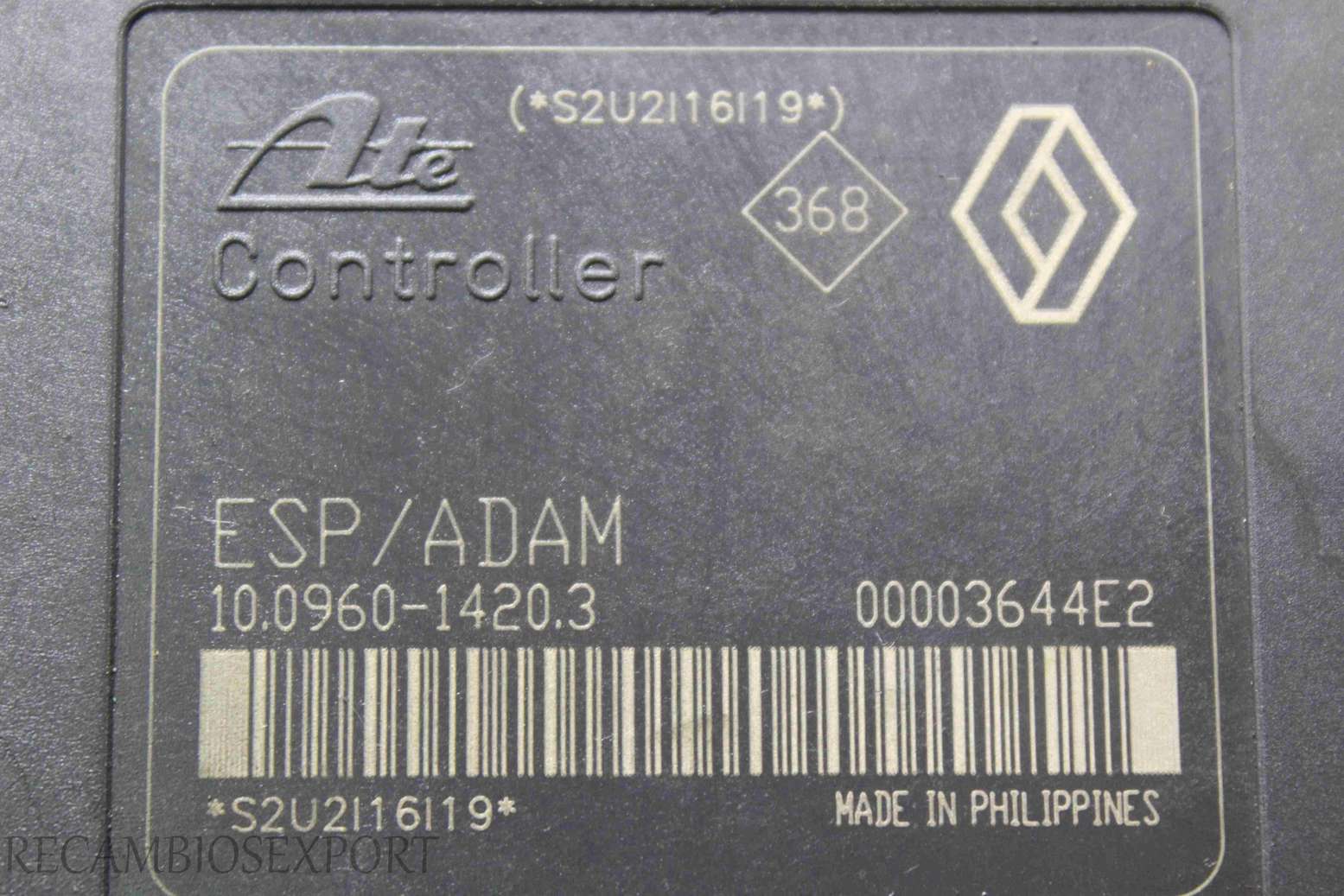 ABS Renault Laguna Espace 8200183452C 8200 183 452 C Ate 10020600624 10.0206-0062.4 10096014203 10.0960-1420.3 00003644E2 - foto 2