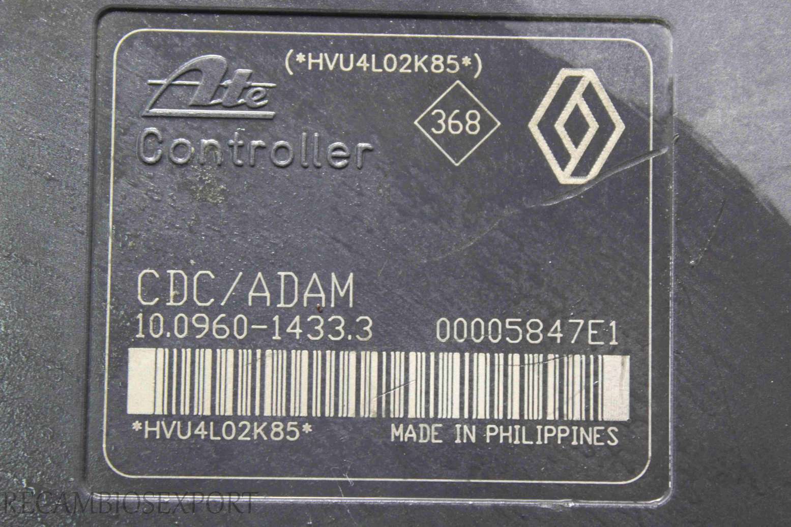 ABS Renault Laguna Espace 8200159837E 8200 159 837 E 10020601684 10.0206-0168.4 10096014333 10.0960-1433.3 00005847E1 - foto 3