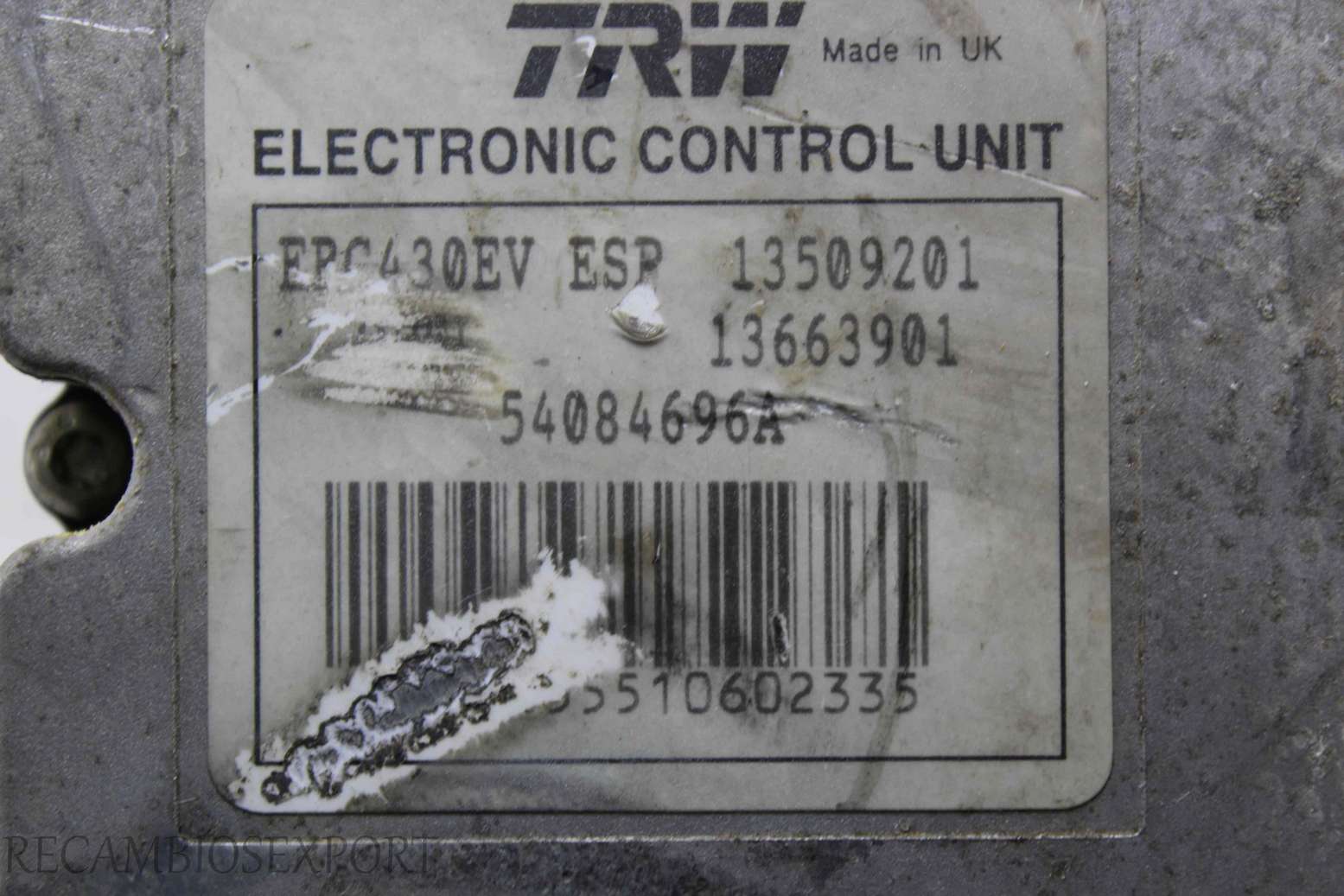 ABS bomba Opel Vectra 09191497 GM TRW 13663901 13509201 54084696A - foto 3