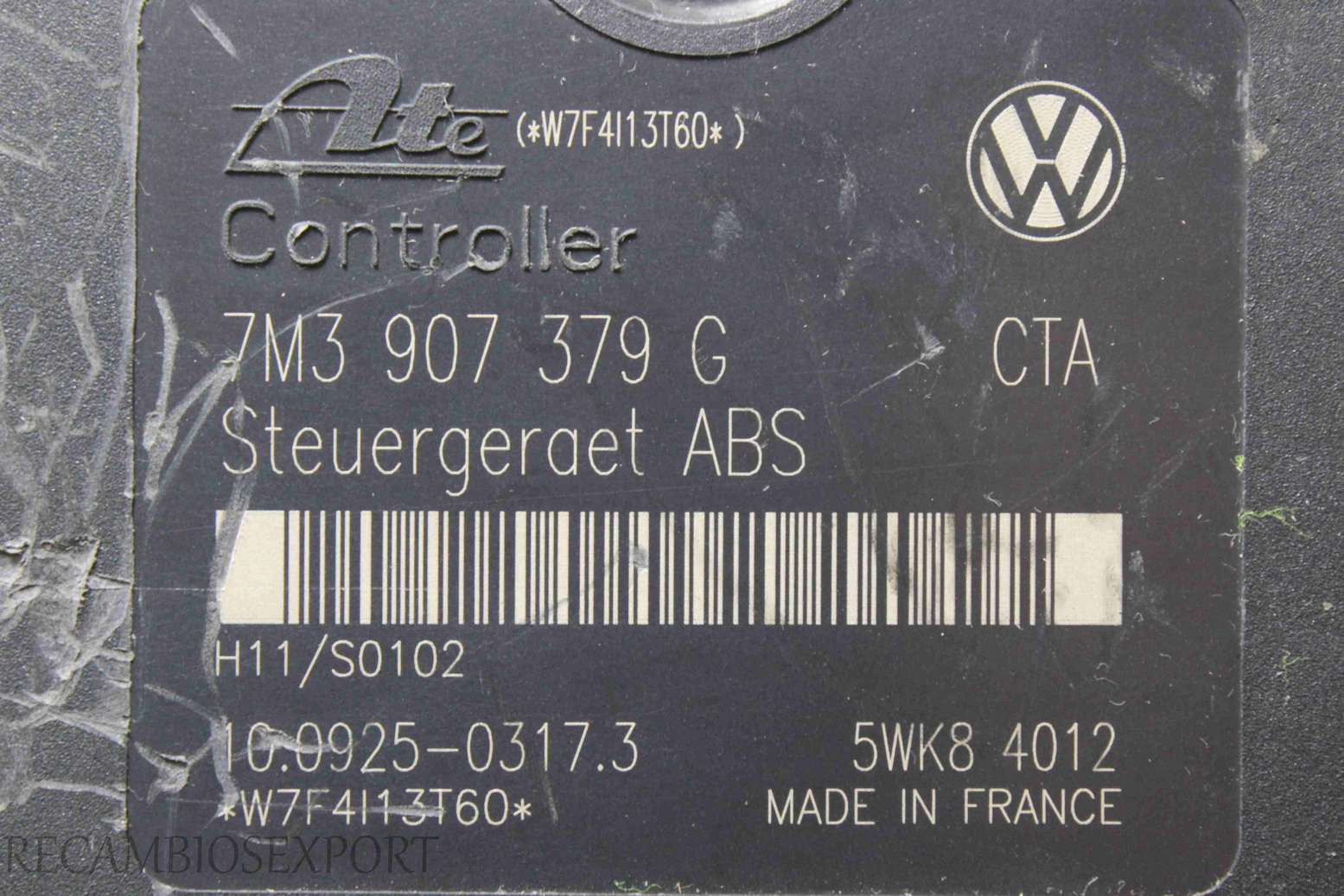ABS VW Seat Ford 7M3614111Q 7M3 614 111 Q 3M212L580BB 3M21-2L580-BB 7M3907379G 7M3 907 379 G ATE 10020403664 10.0204-0366.4 10092503173 10.0925-0317.3 Siemens 5WK84012 - foto 3