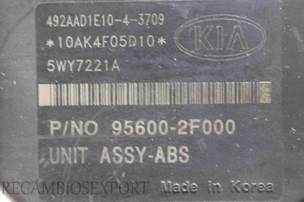 Modulo ABS Kia Cerato 589202F000 58920-2F000 BH60104900 956002F000 95600-2F000 Siemens 5WY7221A - foto 3