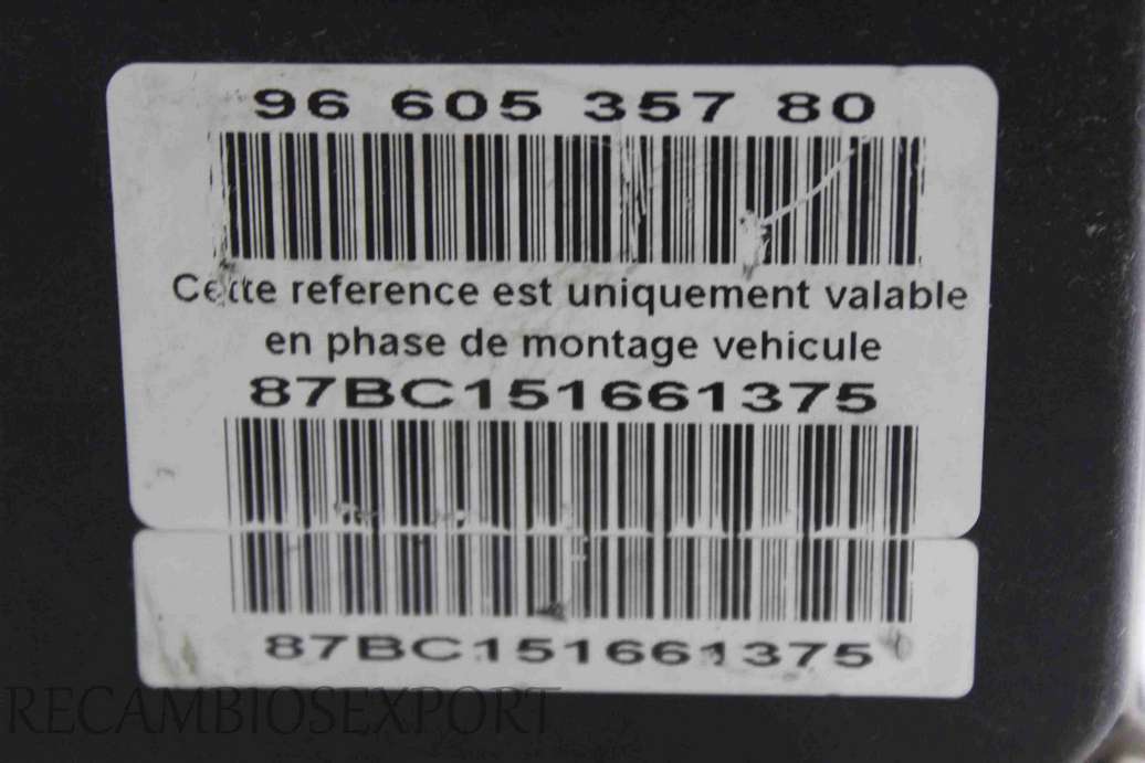 Modulo ABS Peugeot 307 9649988180 96 499 881 80 9660535780 96 605 357 80 Bosch 0265234152 0 265 234 152 0265950374 0 265 950 374 - foto 4