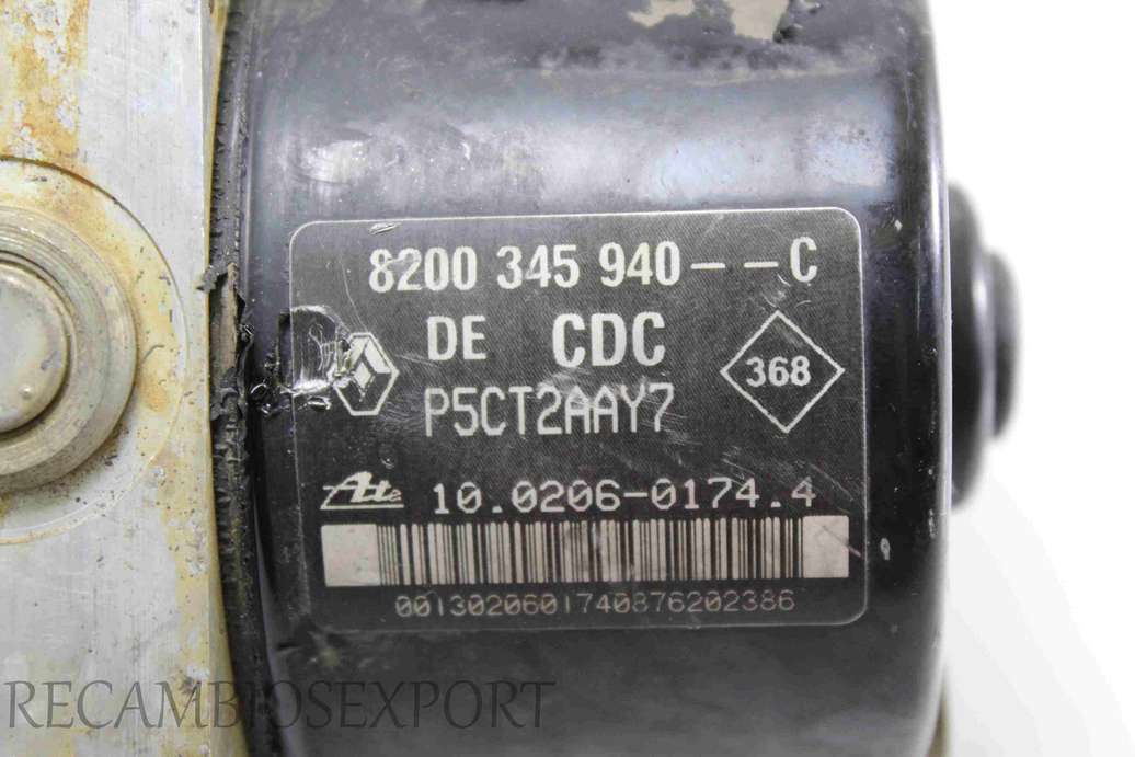 Modulo ABS Renault Laguna Espace 8200345940C 8200 345 940--C 8200345940--C ATE 10020601744 10.0206-0174.4 10096014283 10.0960-1428.3 00009361E0 - foto 2