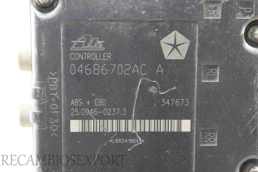 Modulo ABS Chrysler Voyager P04721427AI 04686702ACA 04686702AC A ATE 10051181861 10.0511-8186.1 25020408644 25.0204-0864.4 25094602373 25.0946-0237.3 - foto 4