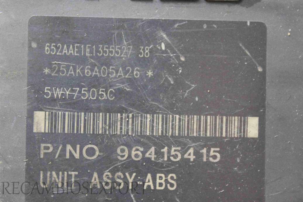 Modulo ABS Chevrolet Rezzo Tacuma 96415415UM 96415415 UM 96 415 415 UM Siemens 5WY7505C - foto 3