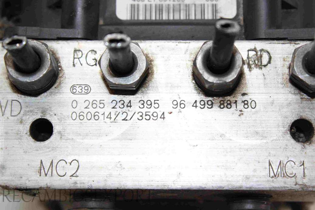 Modulo ABS Citroen C4 9649988180 96 499 881 80 9658299180 96 582 99 180 Bosch 0265234395 0 265 234 395 0265950517 0 265 950 517 - foto 2