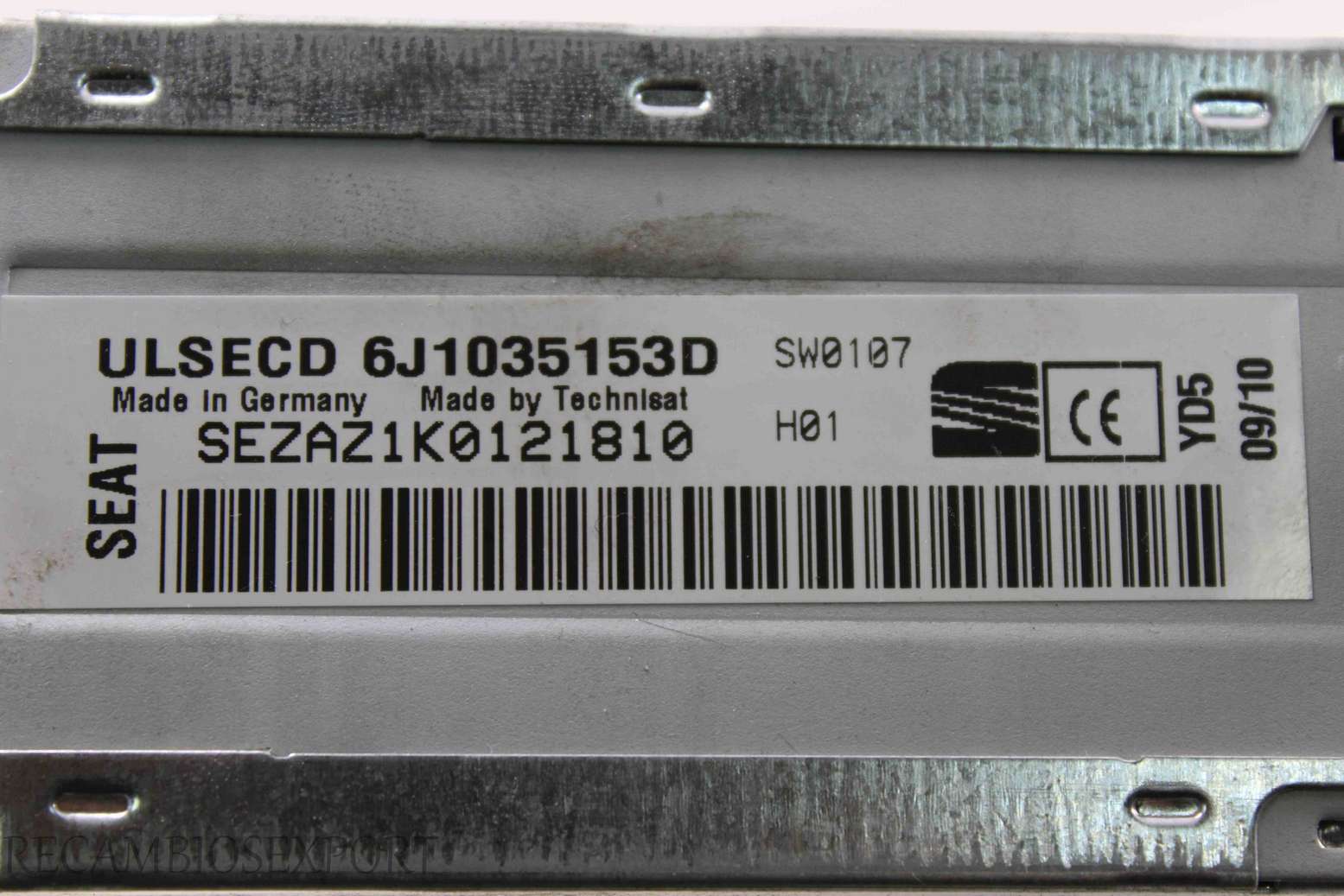 Radio GPS display Seat Ibiza 6J1035153D - foto 3