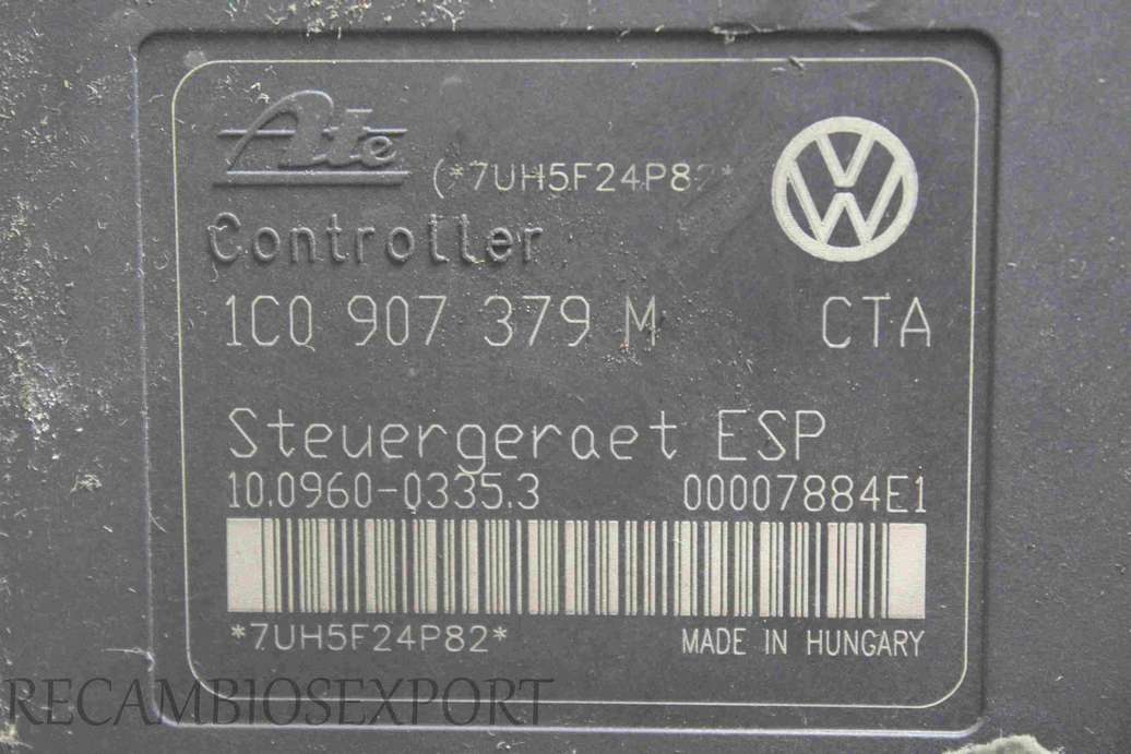 Modulo ABS VW Audi Seat 1J0614517J 1J0 614 517 J 1C0907379M 1C0 907 379 M ATE 10020600694 10.0206-0069.4 10096003353 10.0960-0335.3 00007884E1 - foto 3