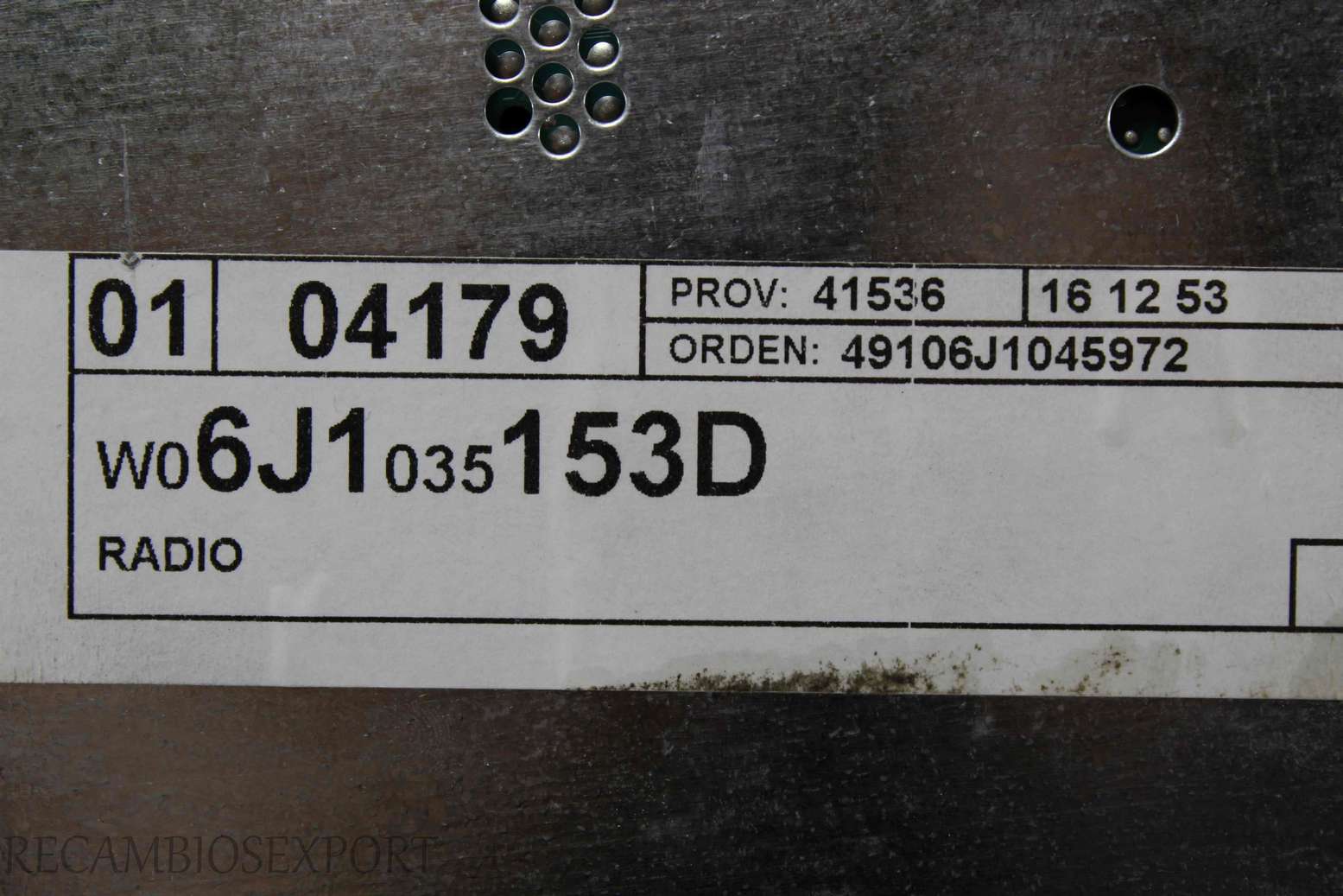 Radio GPS display Seat Ibiza 6J1035153D - foto 4