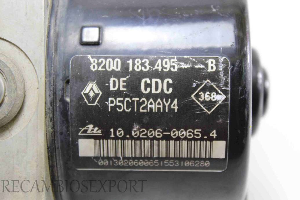 Modulo ABS Renault Espace Laguna 8200183495B 8200 183 495--B 8200183495 B ATE 10020600654 10.0206-0065.4 10096014243 10.0960-1424.3 00003444E1 - foto 2