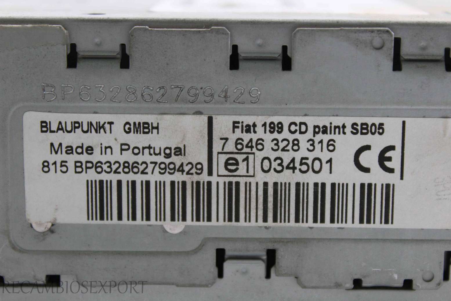 Radio GPS display Fiat Punto Grande 7646328316 7 646 328 316 7354295790 735 429 579 0 - foto 3
