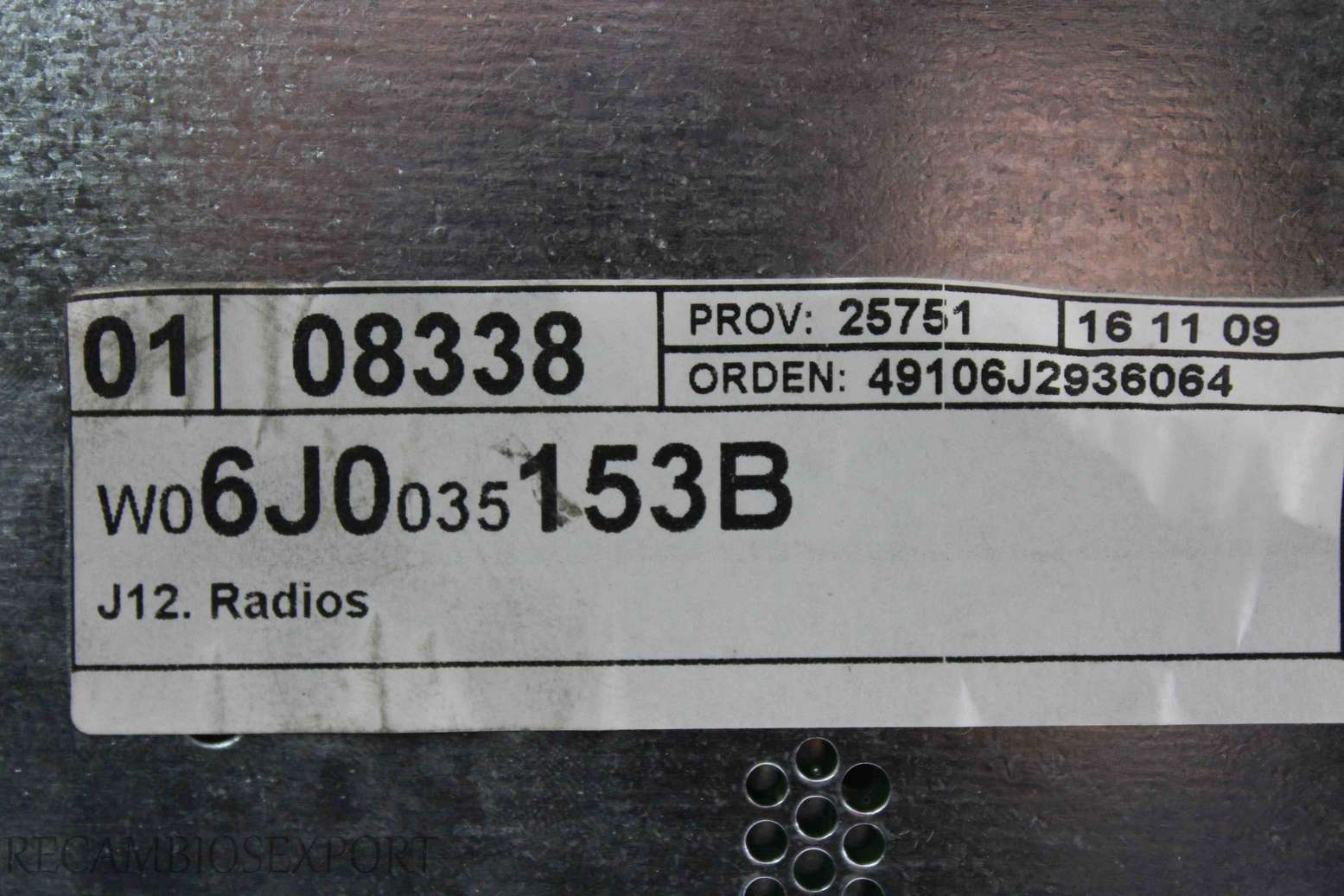 Radio GPS display Seat Ibiza 6J1035153E W06J035153B - foto 3