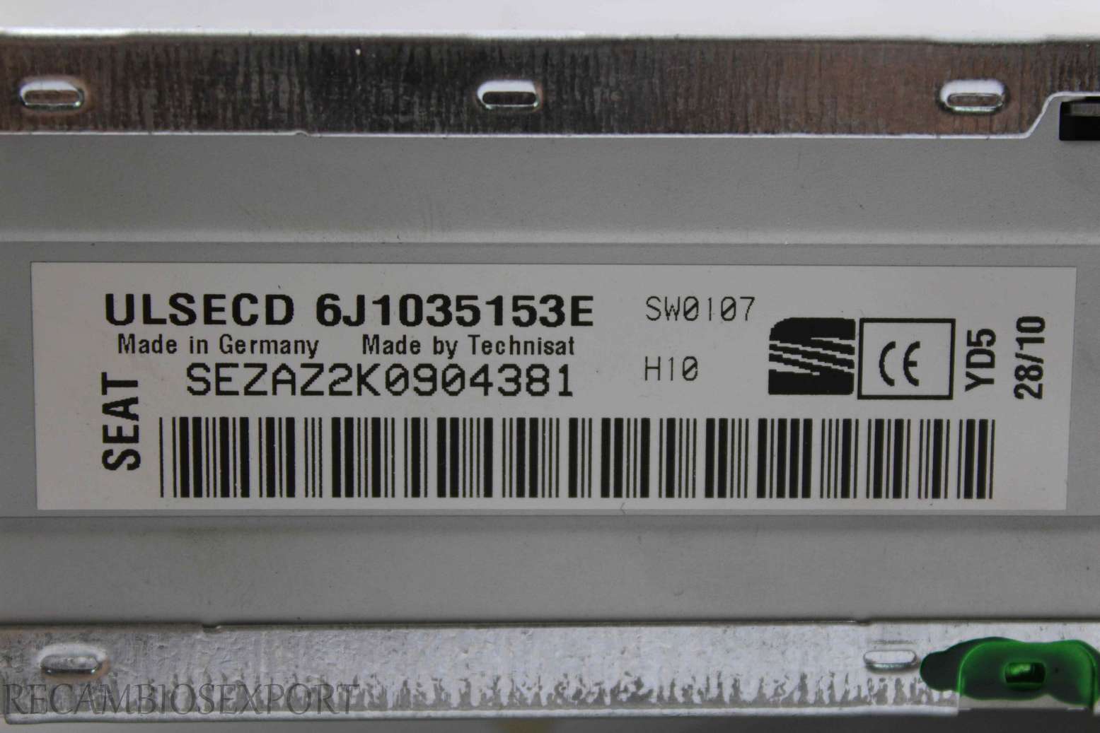 Radio GPS display Seat Ibiza 6J1035153E W06J035153B - foto 4