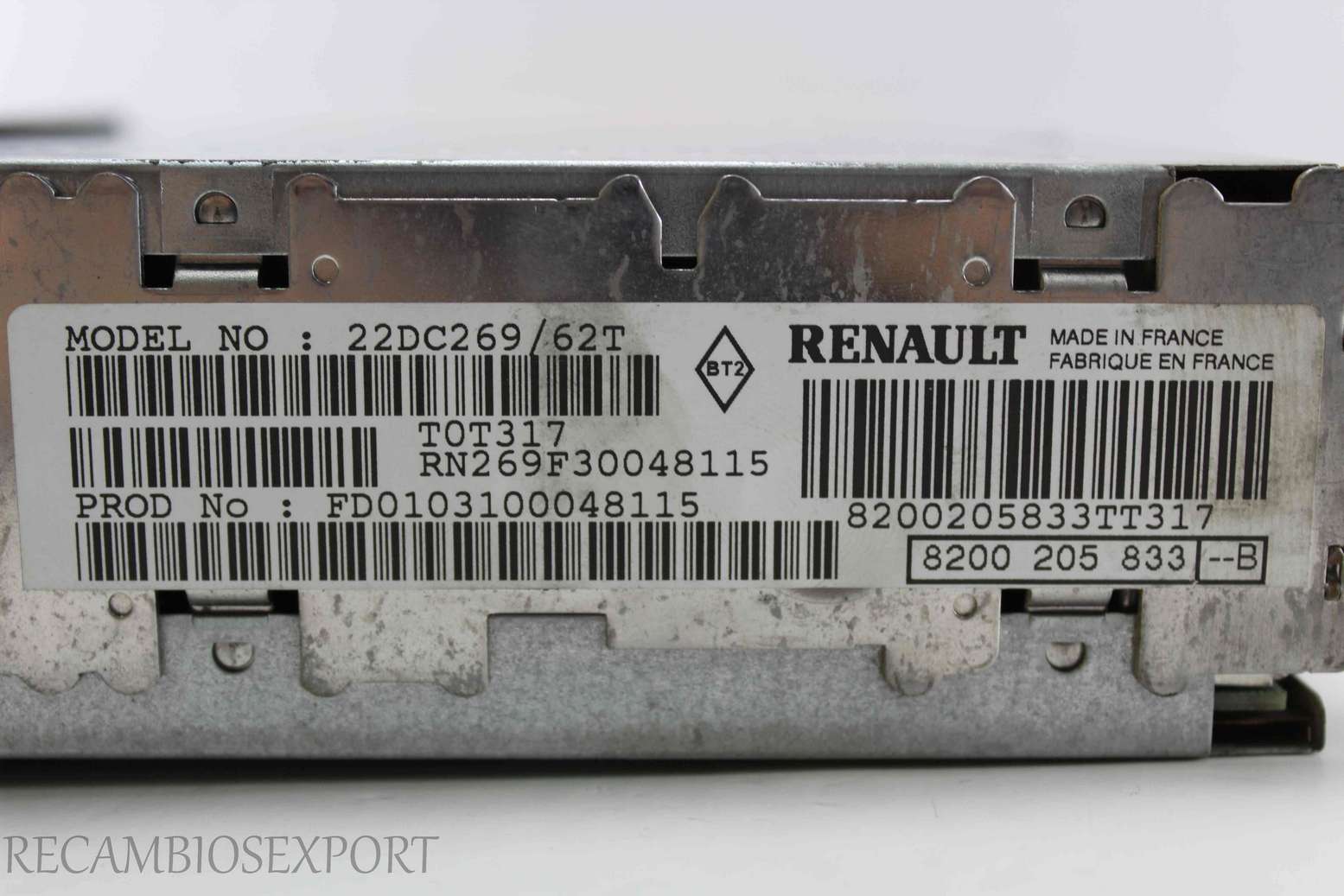Radio GPS display Renault Espace 8200205833TT317 8200205833B 8200205833--B 8200 205 833 B - foto 4