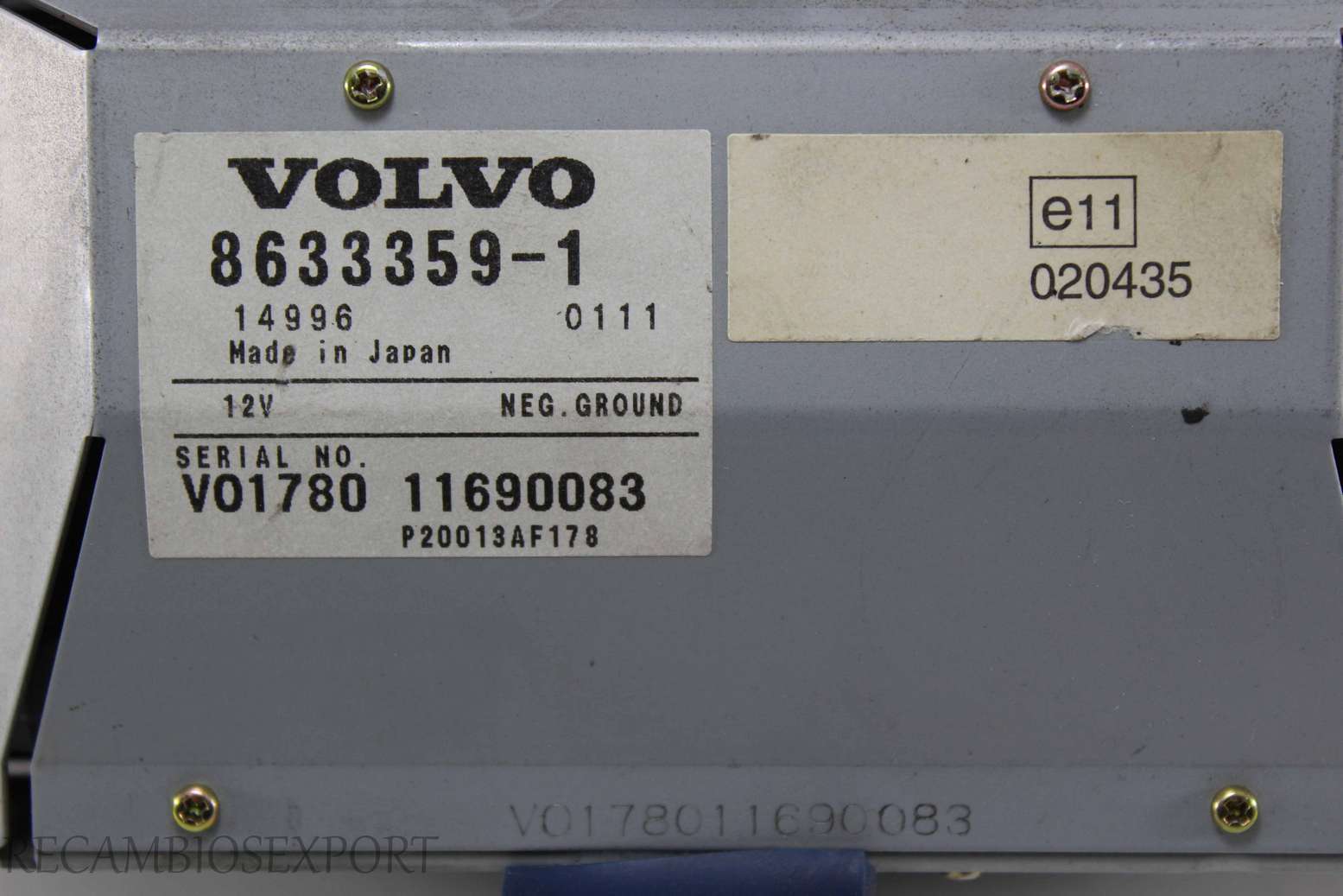 Radio GPS display Volvo V70 XC90 8633359-1 86333591 P20013AF178 - foto 3