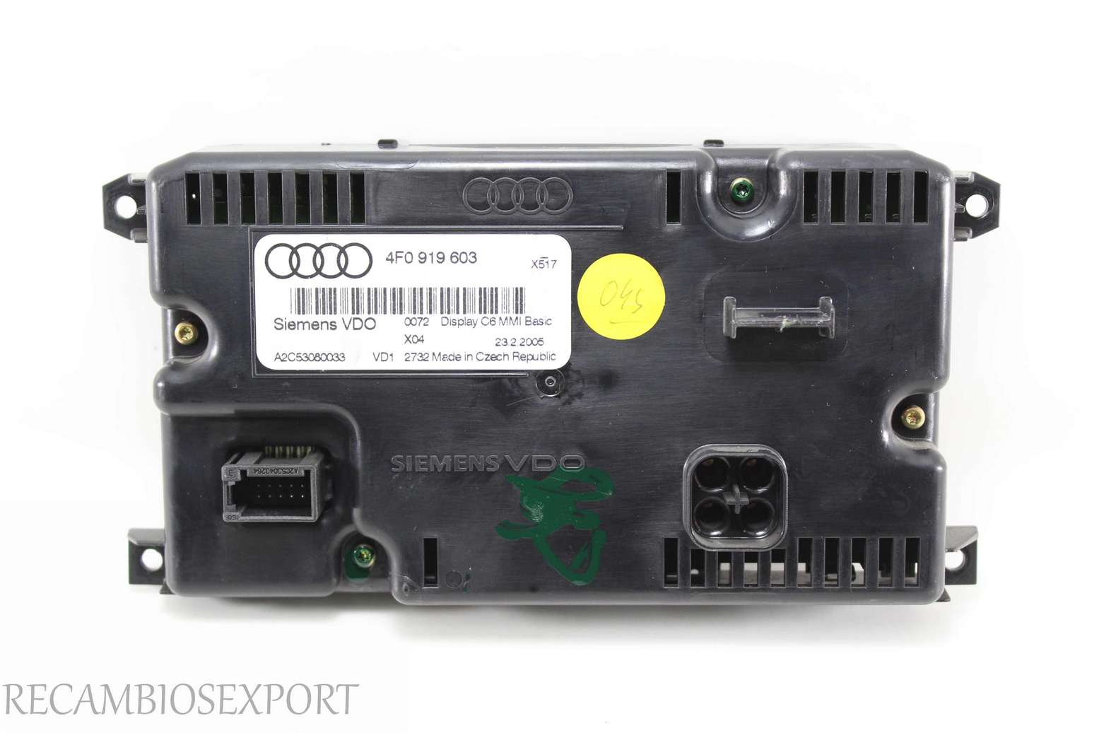Radio GPS display Audi A6 4F0919603 4F0 919 603 Siemens VDO A2C53080033 - foto 2