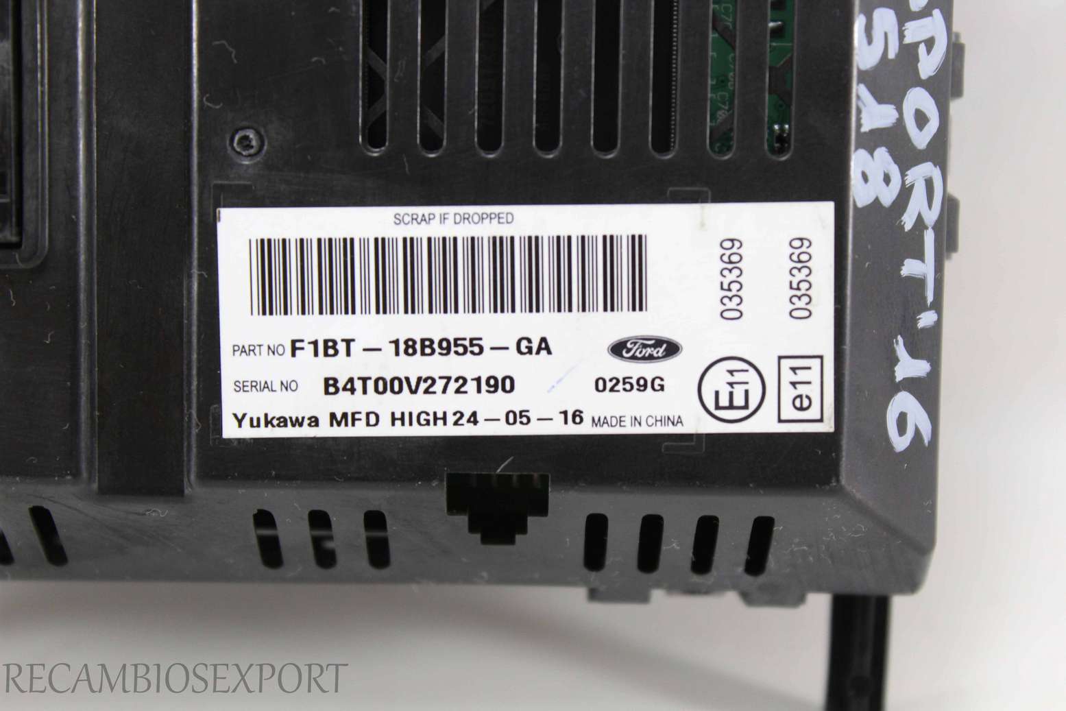 Radio GPS display Ford Fiesta F1BT18B955GA F1BT-18B955-GA - foto 3