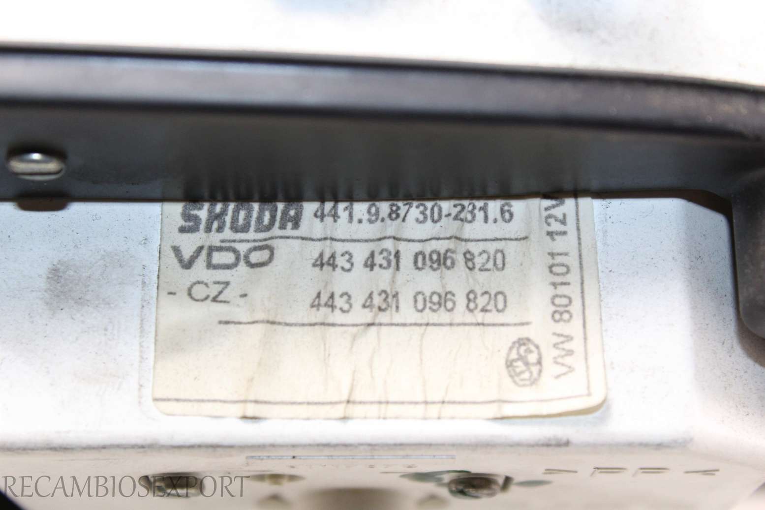 Cuadro de instrumentos Skoda Felicia 441987302316 441.9.8730-231.6 443431096820 443 431 096 820 - foto 2