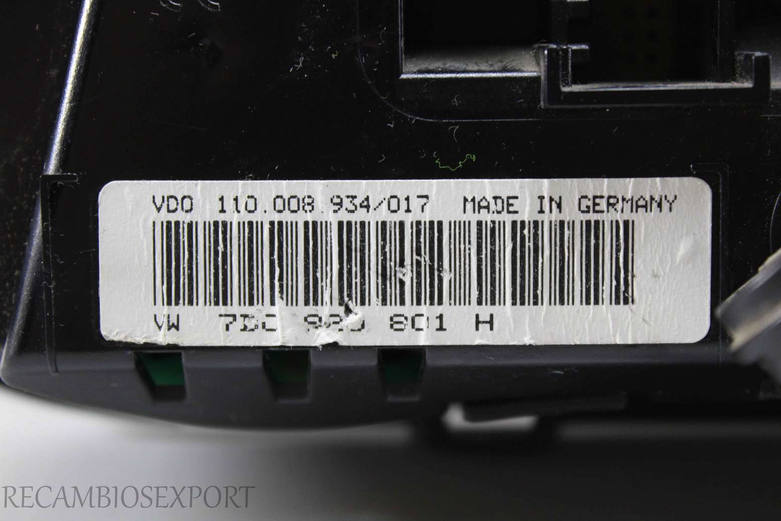 Cuadro de instrumentos VW Transporter 7D0920801H 7D0 920 801 H VDO 110008934017 110.008.934/017 - foto 2