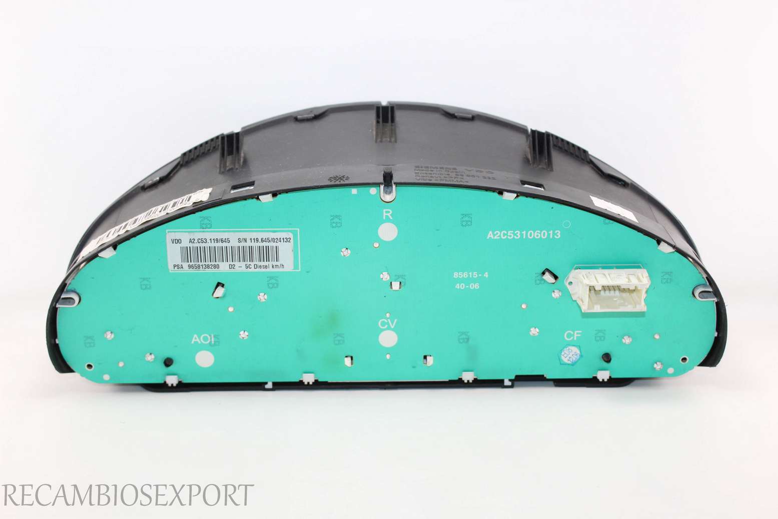 Cuadro de instrumentos Peugeot 407 9658138280 VDO 119645024132 119.645/024132 A2C53119645 A2.C53.119/645 - foto 2