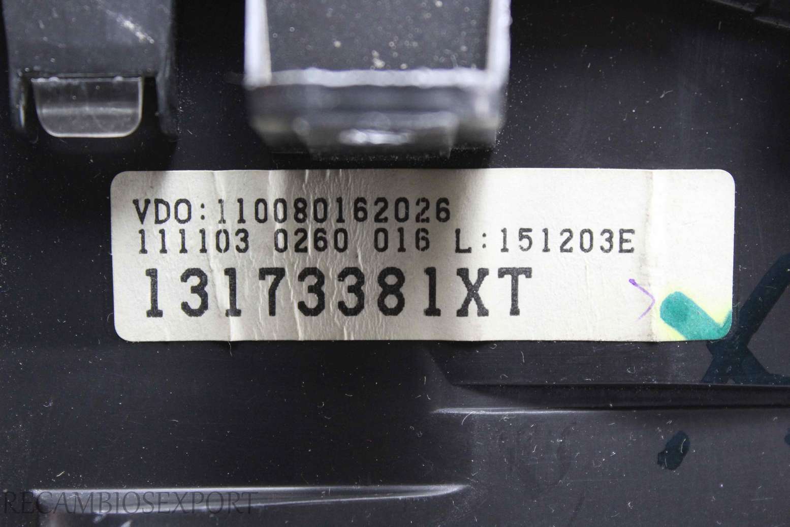 Cuadro de instrumentos Opel Corsa Meriva 13173381XT 13173381 XT VDO 110080162026 - foto 3