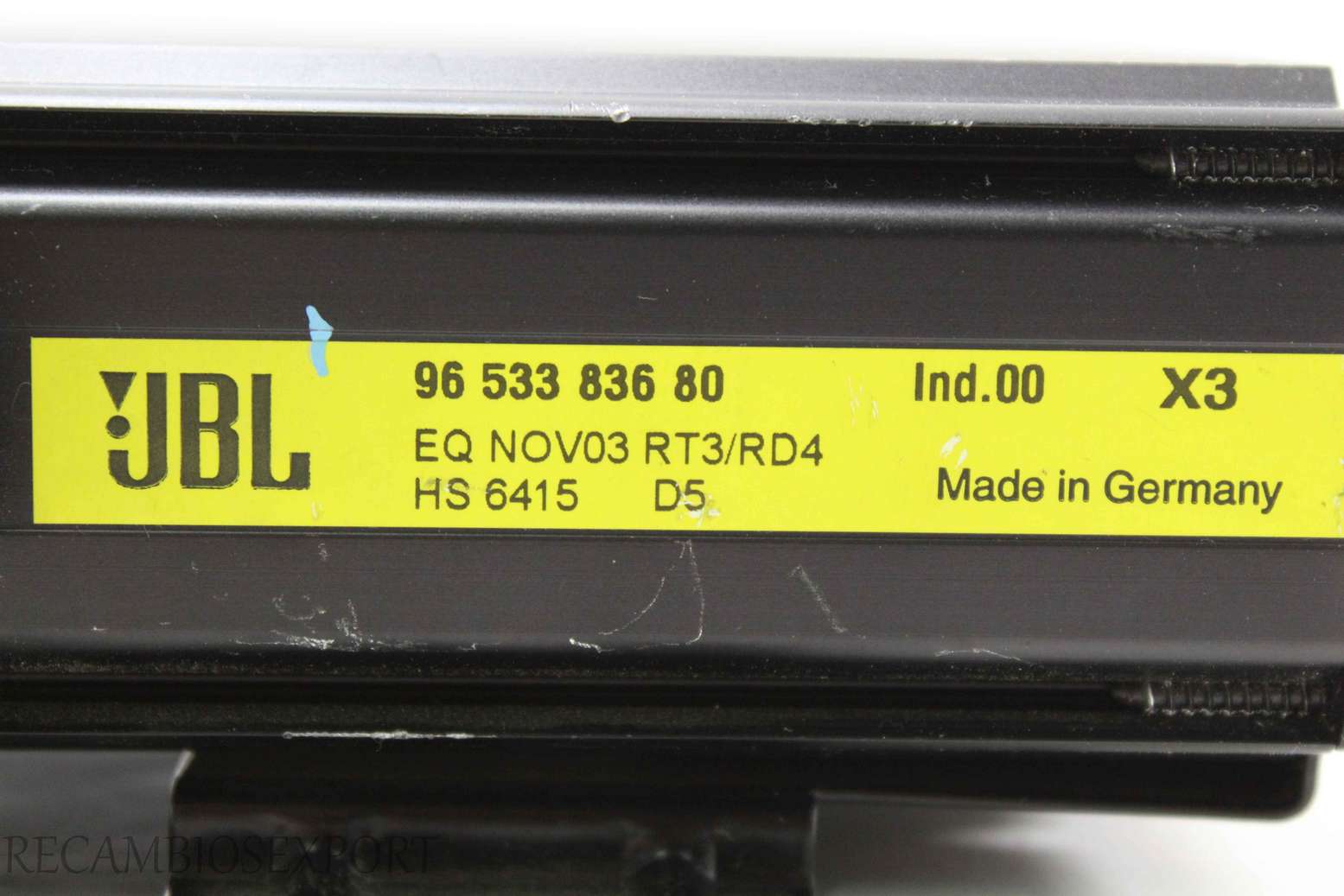 Amplificador Peugeot 407 607 Citroen C4 C5 C6 9653383680 96 533 836 80 EQ NOV03 RT3/RD4 Ind.00 X3 HS6415A6 HS 6415 D5 - foto 2