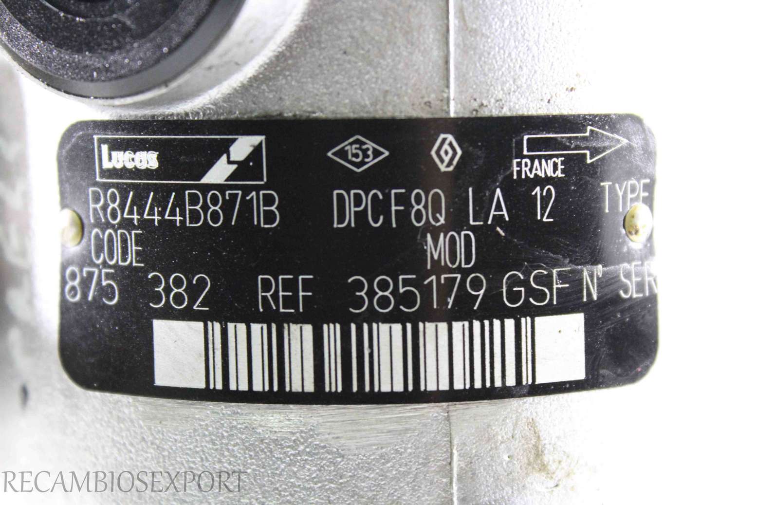 Bomba inyeccion Renault Express R8444B871B DPCF8QLA12 DPCF8Q LA 12 Lucas - foto 4